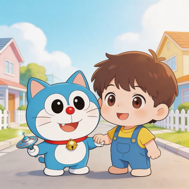 哆啦A梦 — AI漫剧短剧风格模板